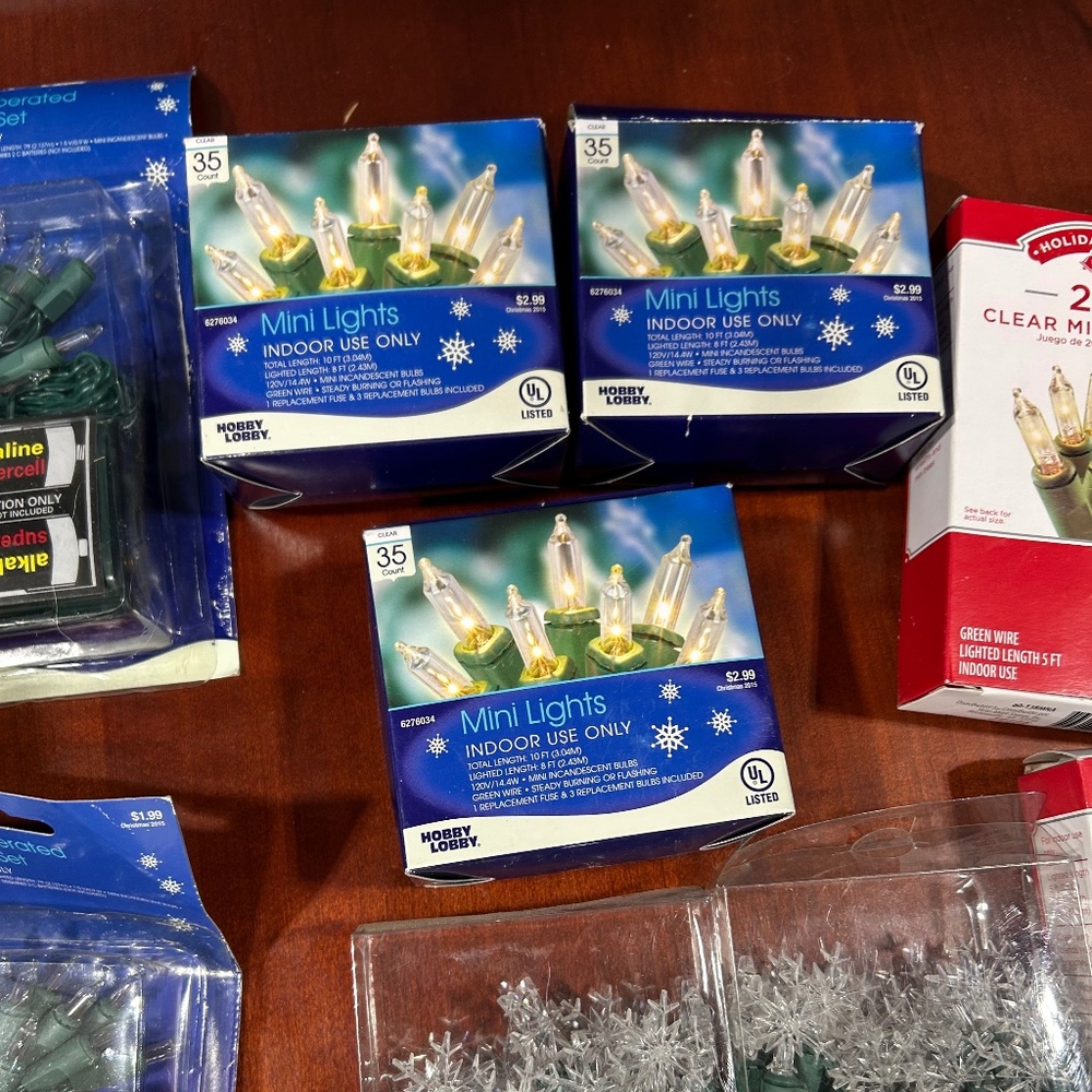 Mini Light Sets - 3 blue boxes - electric